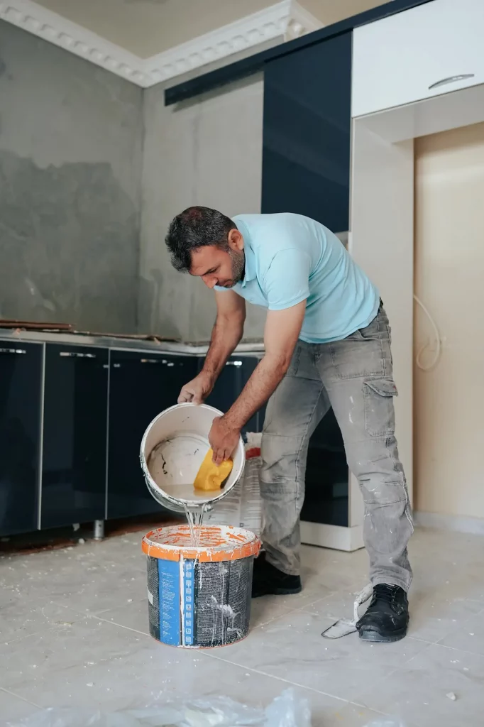 Reinigung von Baustelle